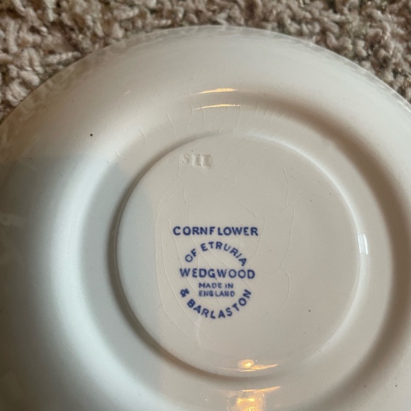 Wedgewood Cornflower of Etruria made in England Set of 4 Saucers Small Plates - Picture 5 of 10